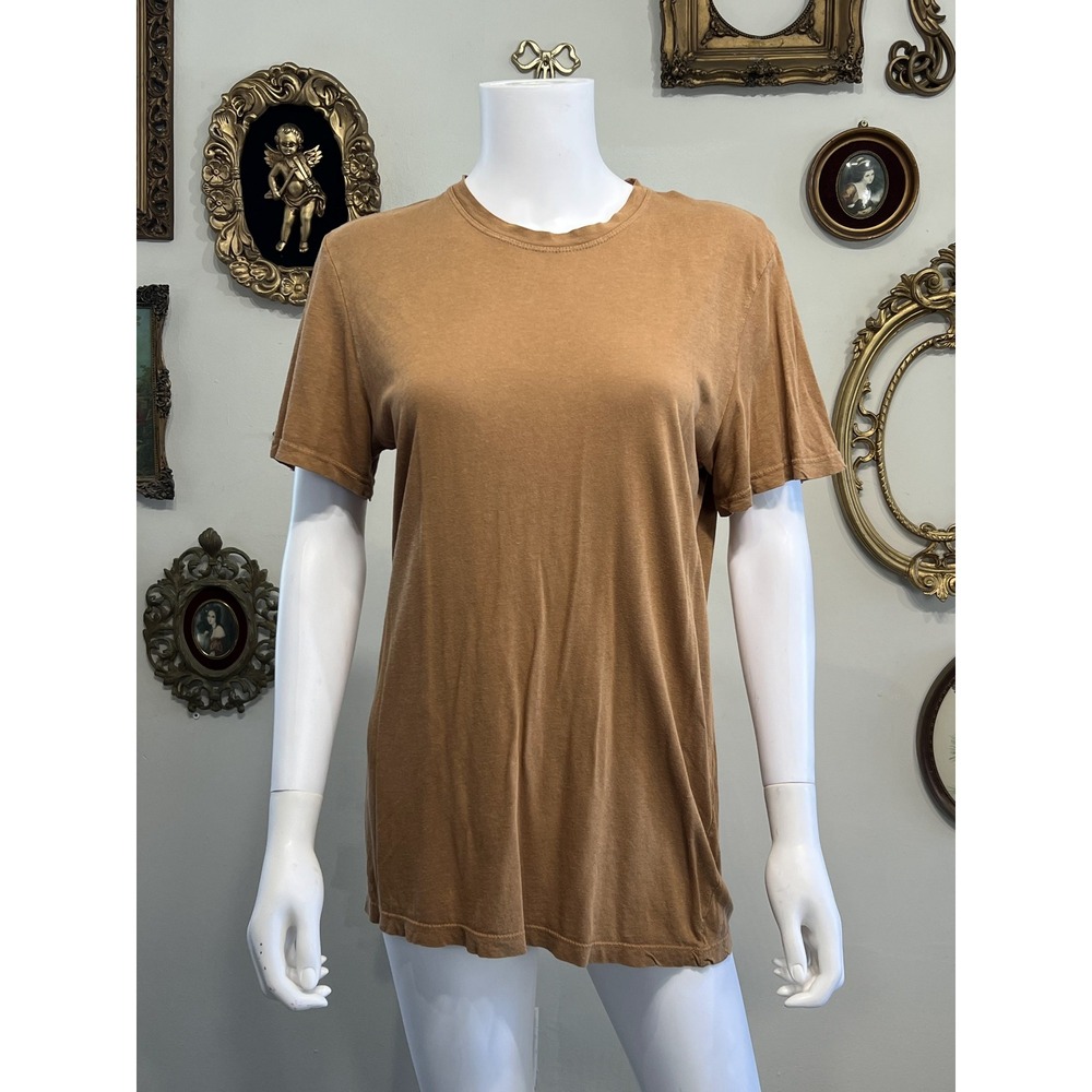 Jungmaven Coyote Brown Hemp Organic Cotton Relaxed T-Shirt Size Small